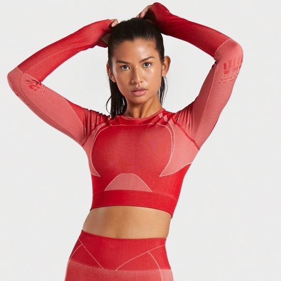 🛍NEW⚡️GymShark 🦈 Turbo Seamless Crop Top Small - Picture 1 of 6